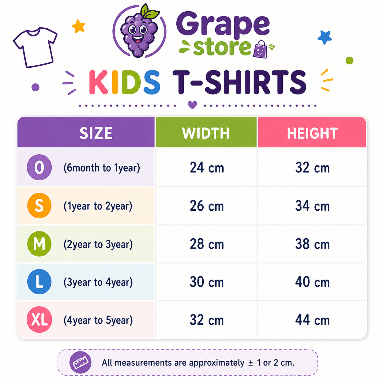 Kids T-shirts (Pack of 5 Only)