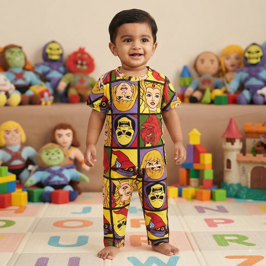 Heman Print Pant Set (2year to 3year)
