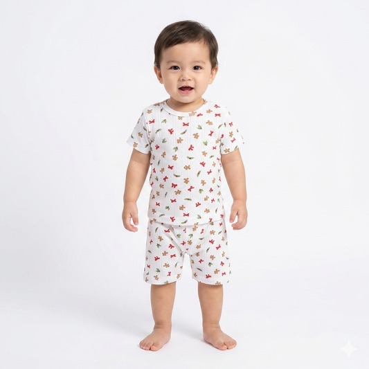 Butterfly Print Shorts Cordset (3year to 4year)