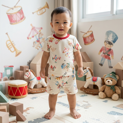 Exhibition Print Shorts Set (1year to 2year)