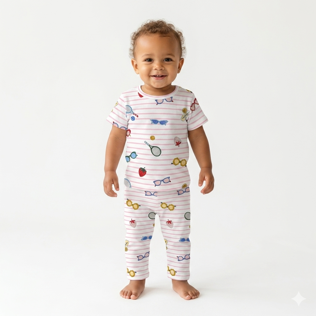 Multi Print Pant Cordset (7year to 8year)