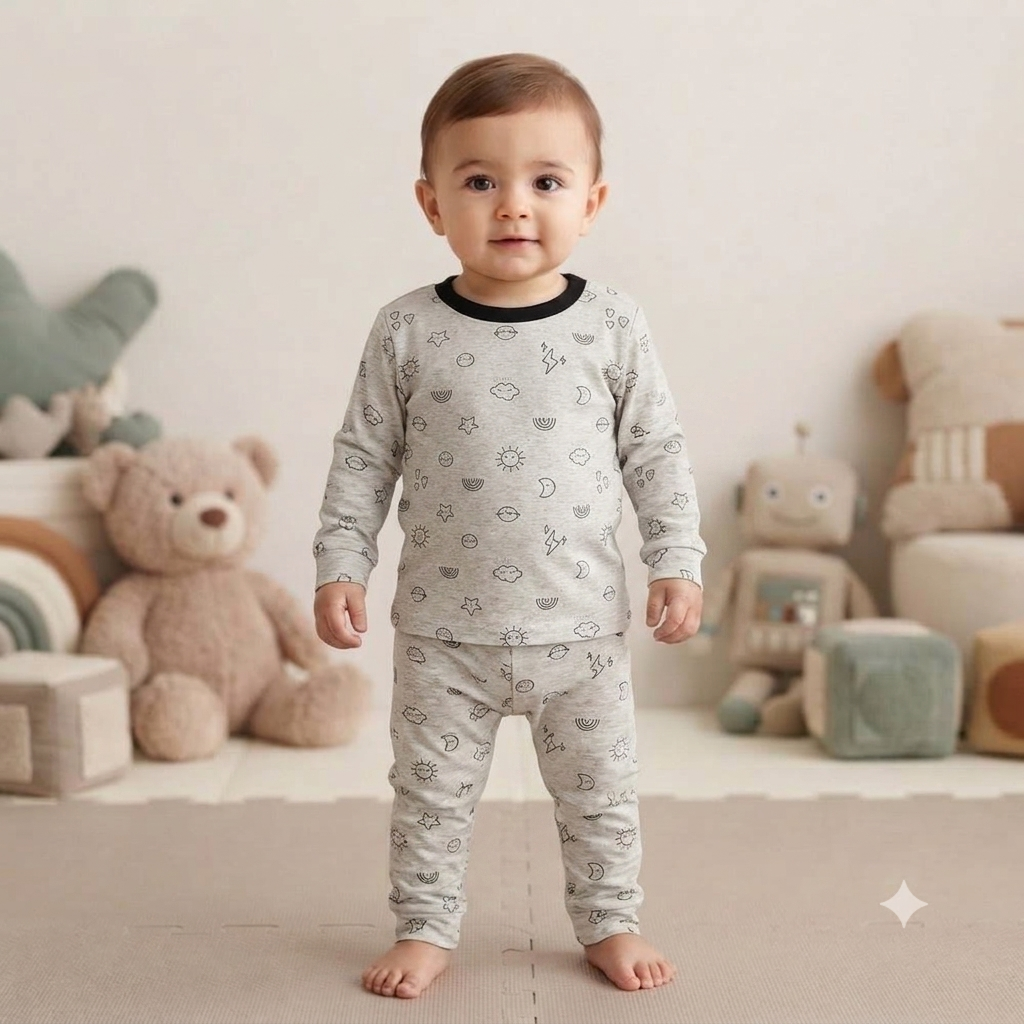 Sun Star Rainbow Full Sleeve Print Pant Set (7year to 8year)
