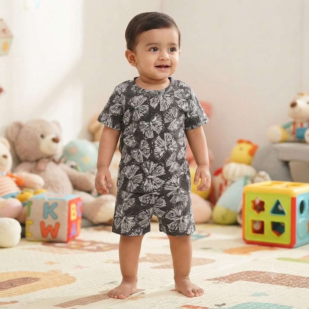 Butterfly Print Shorts Cordset (1year to 2year)