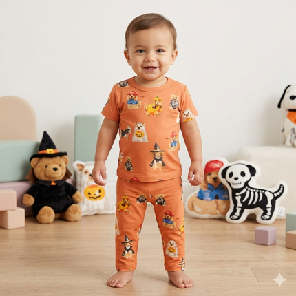 Cute Dog Print Pant Set (2year to 3year)