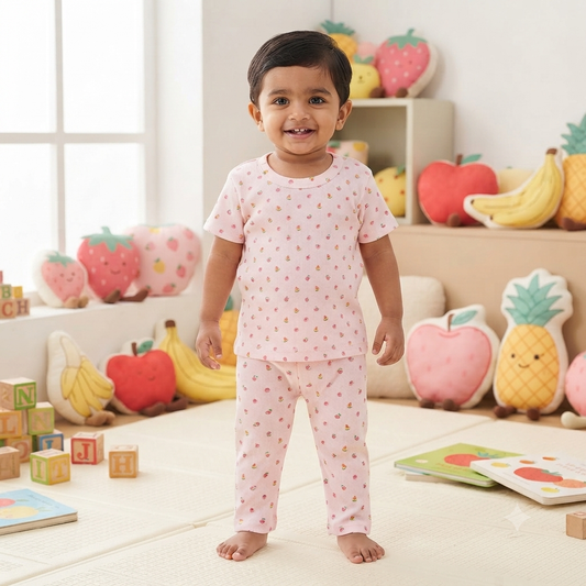 Little Watermelon Print Pant Cordset (6month to 1year)