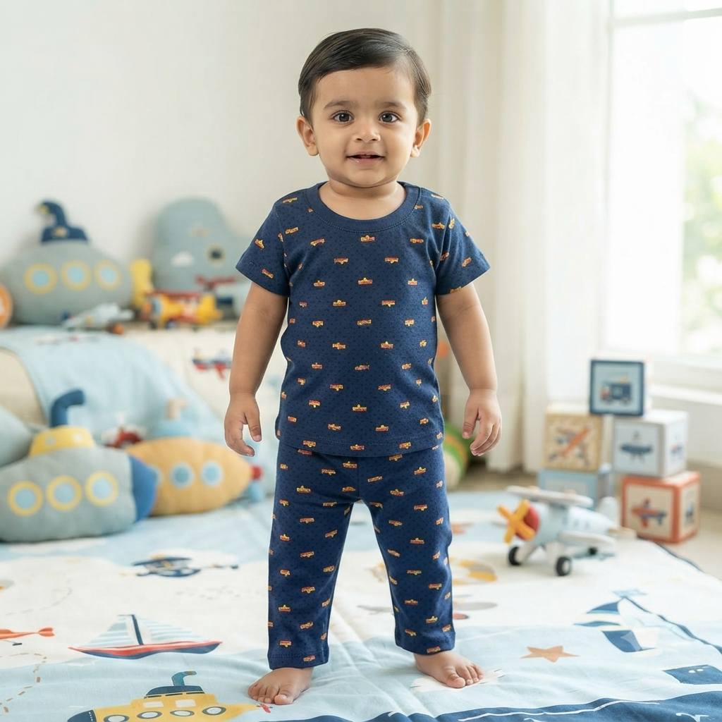 Mini Flight Print Pant Cordset (1year to 2year)