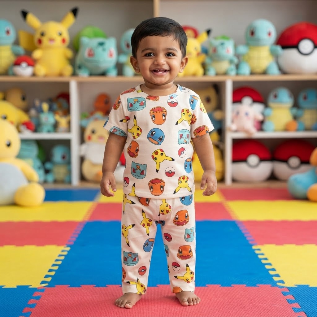 Pikachu Print Pant Set (1year to 2year)