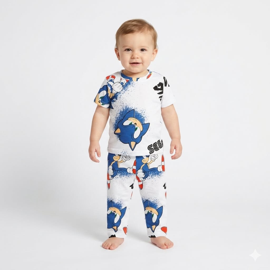 Sonic Print Pant Cordset (7year to 8year)