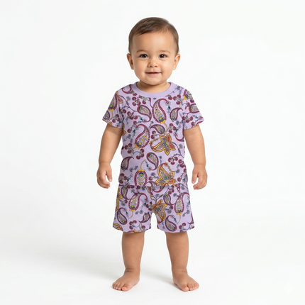 Cute Flower Print Shorts Set (6month to 1year)