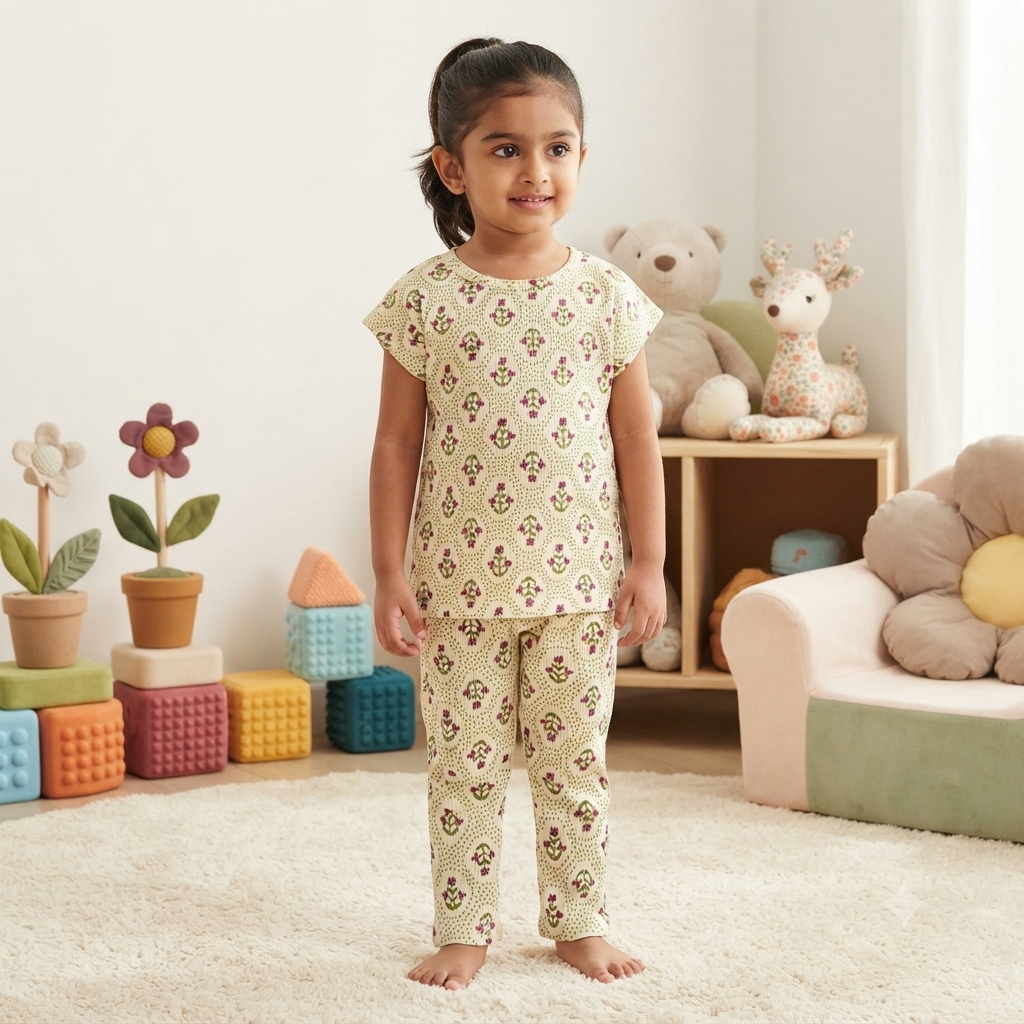 Thriple lillypot Pant Set (2year to 3year) (Girls)