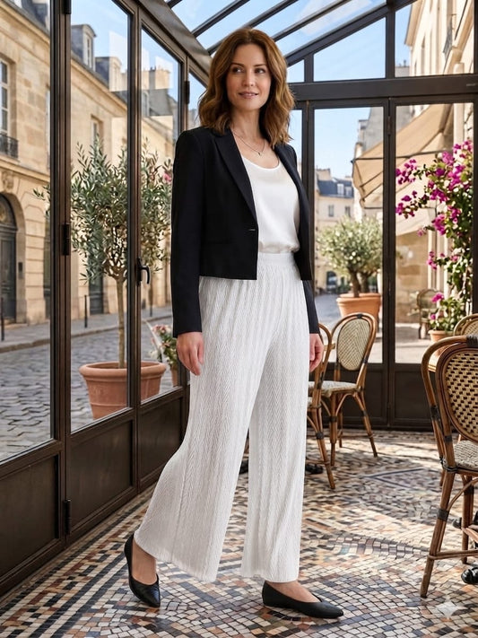White Colour Palazzo pant (Free size)