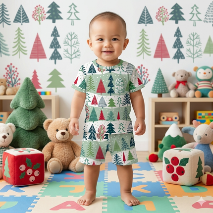 Tree Print Shorts Set (1year to 2year)