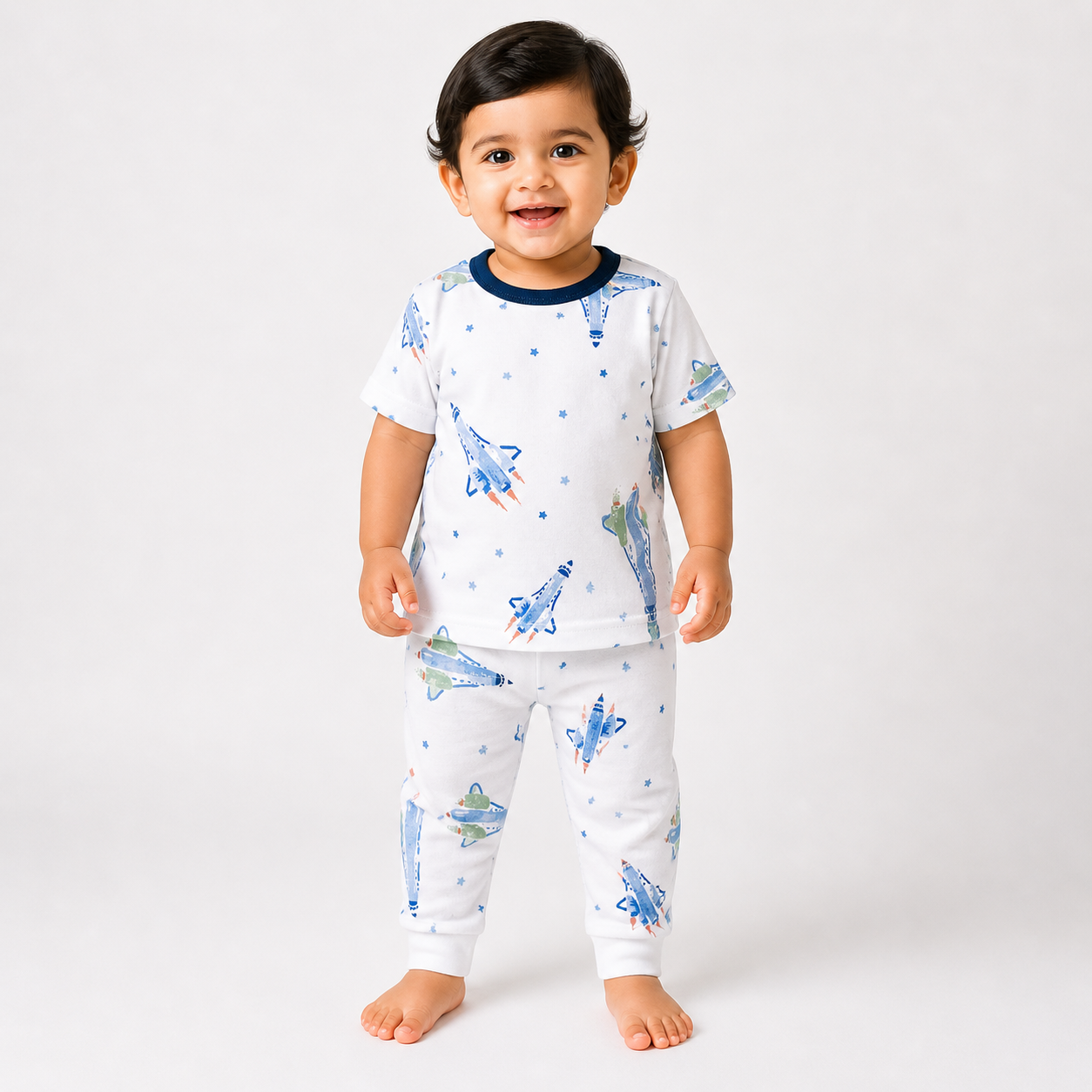 Rocket Print Pant Cordset (6month to 1year)