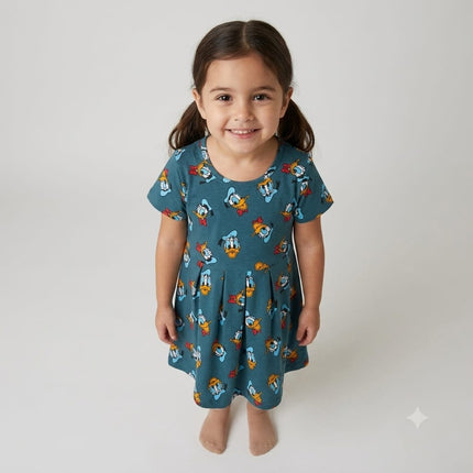 Duck Print Frock (3year to 4year)