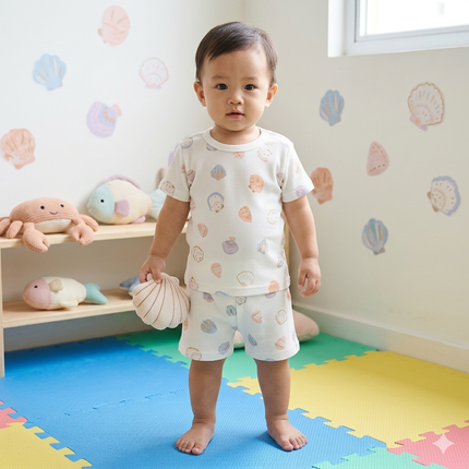 Shell Print Shorts Set (1year to 2year)