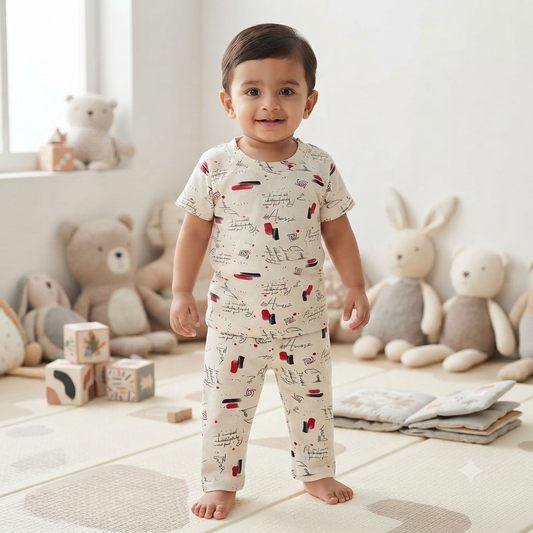 Scribble Print Pant Cordset (4year to 5year)