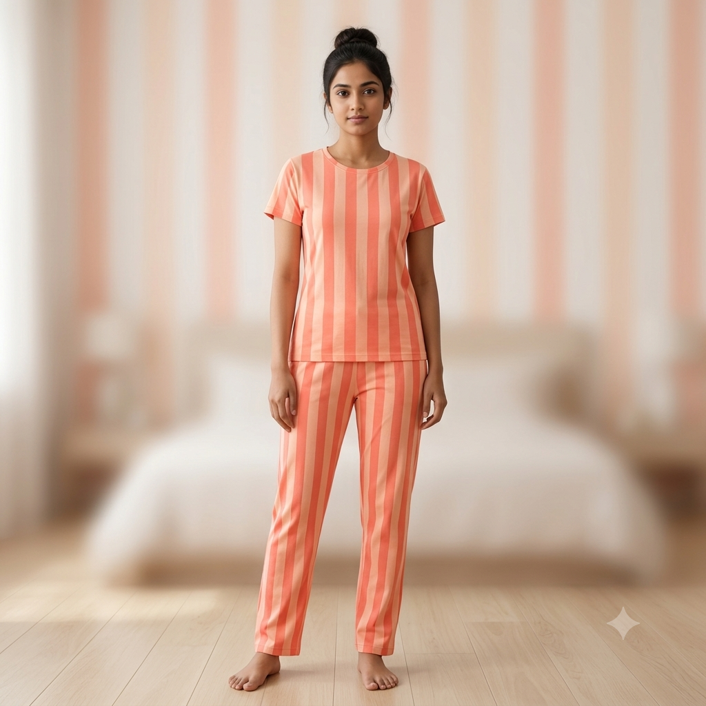 Orange Print Pyjamas (XL)