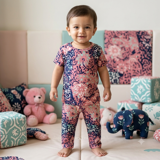 Multi Colour Print Pant Set (2year to 3year)