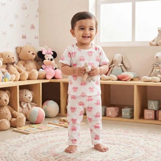 Minnie Mouse Print Pant Set (6month to 1year)
