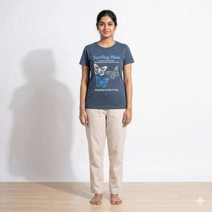 Butterfly Print Womens T-shirts