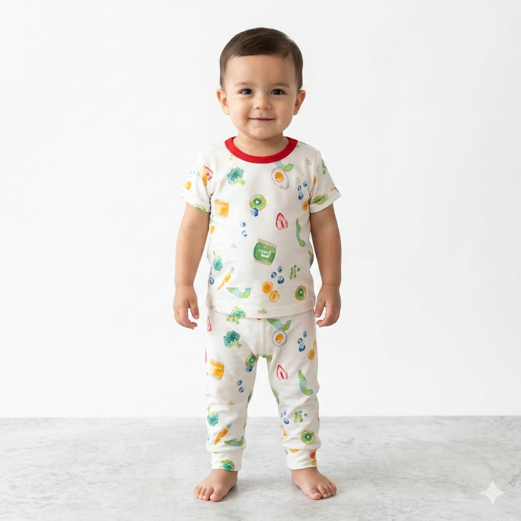 Vegetable Print Pant Cordset (6month to 1year)
