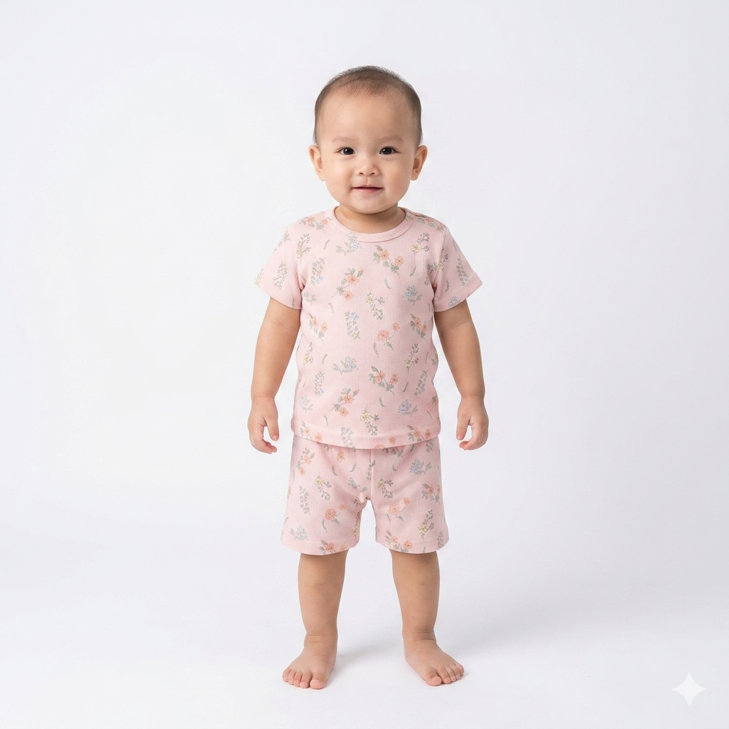Flower Print Shorts Cordset (3year to 4year)