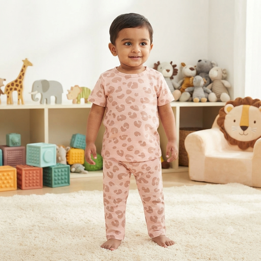 Cheetah Print Pant Set (6month to 1year)