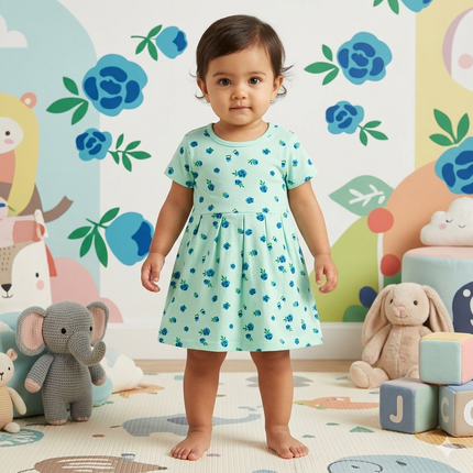 Rose Print Frock (3year to 4year)