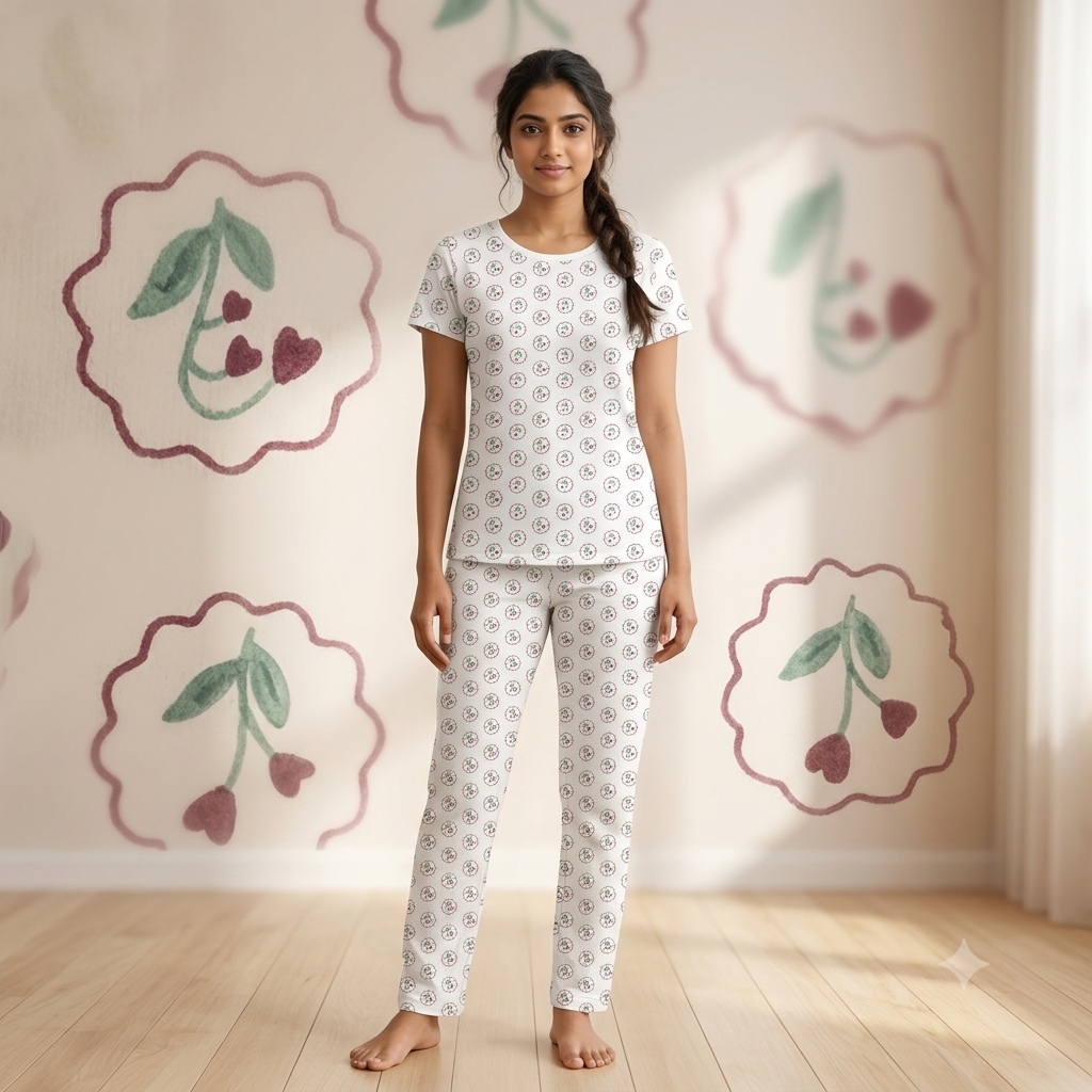 Flowers Print Pyjamas (L)