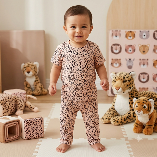 Cheetah Print Pant Set (2year to 3year)