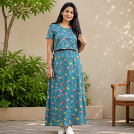 Multi Print Zipless Feeding Loungewear