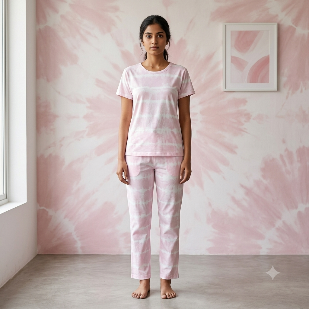Pink Dye & Die Print Pyjamas (M)