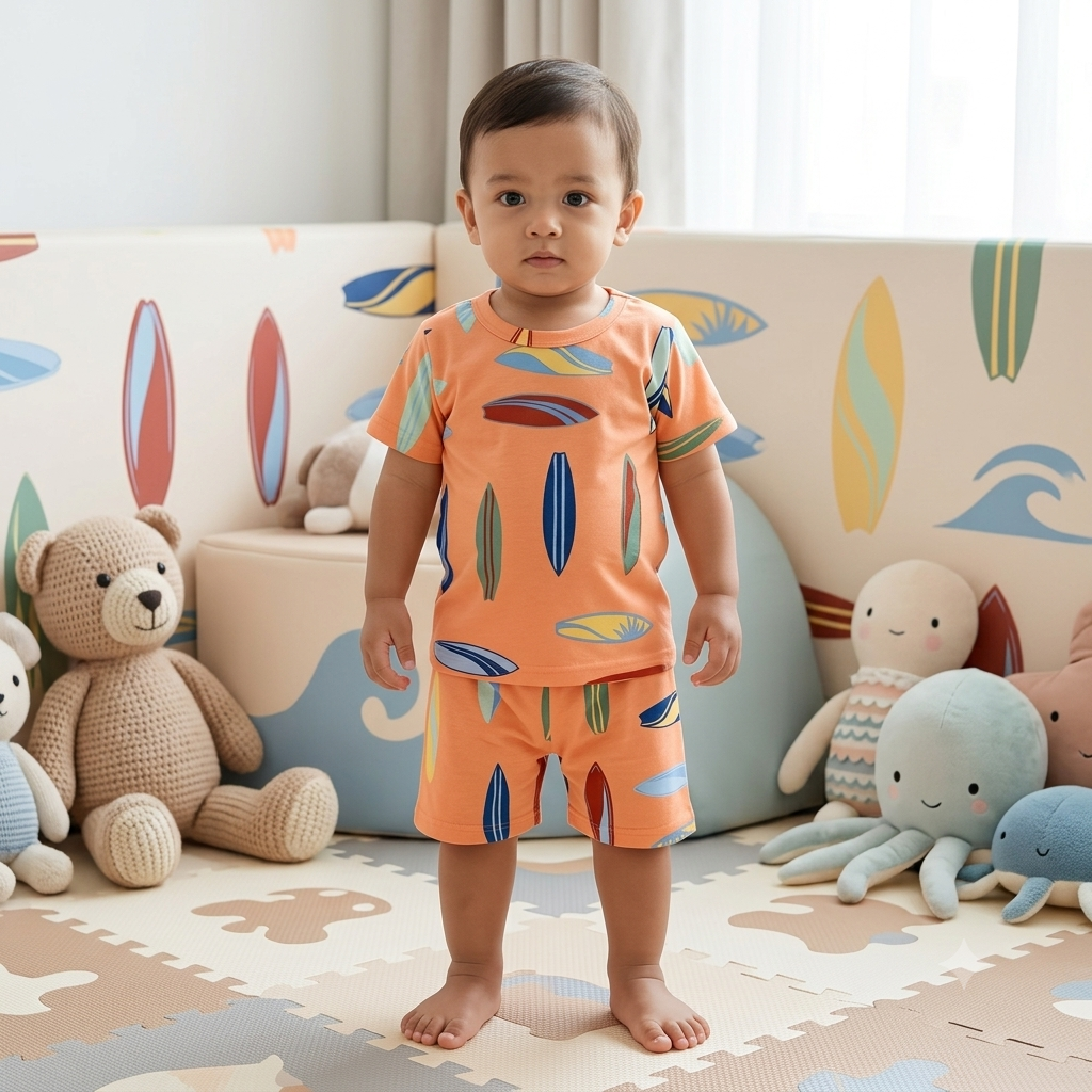Unique Print Shorts Set (1year to 2year)
