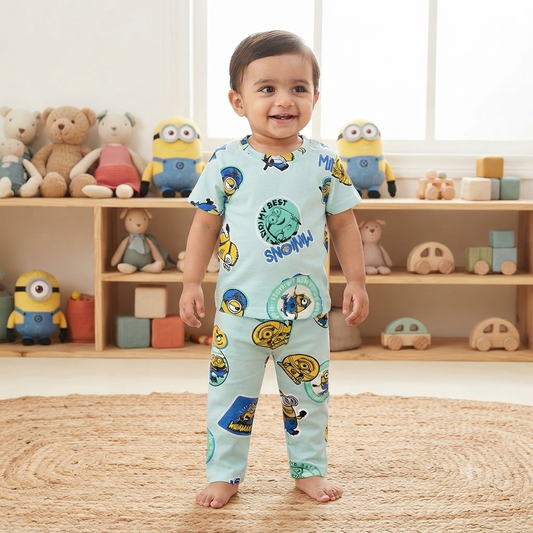 Minions Print Pant Cordset (2year to 3year)