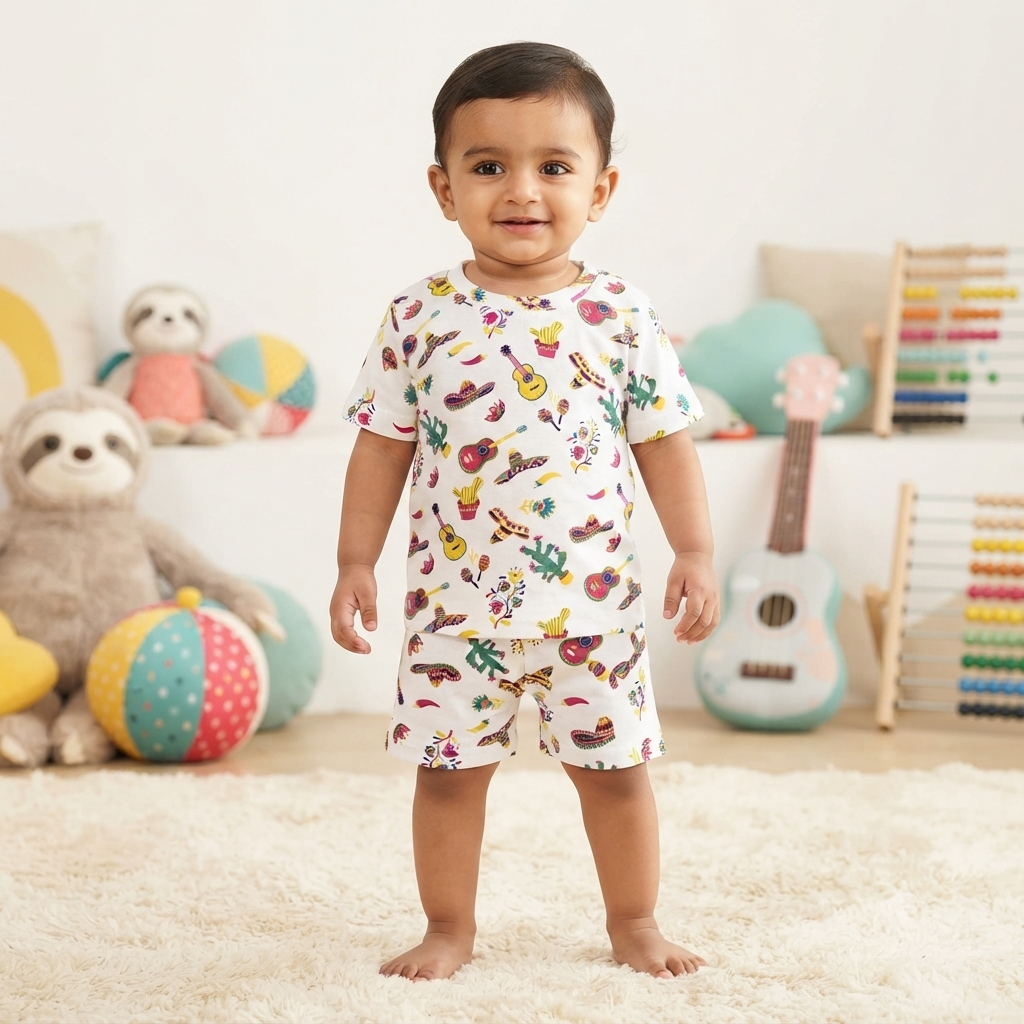 Multi Print Shorts Set (4year to 5year)