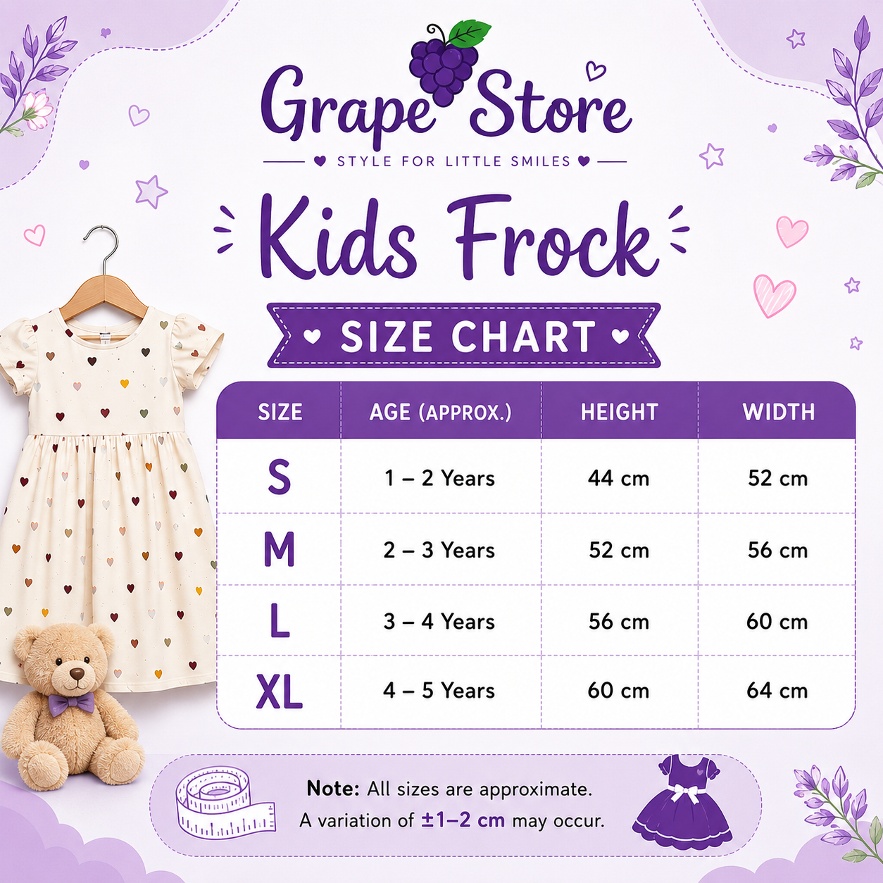 Black and Dot Kids printed frock ( 2years to 3years)
