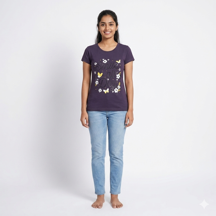 Butterfly Print Womens T-shirts