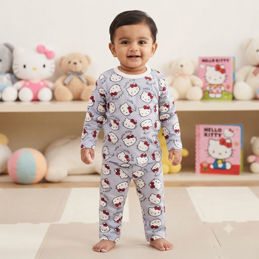 Hello Kitty Print Full Sleeve Pant Set (4year to 5year)