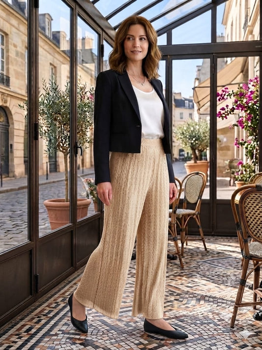 Sandal Colour Palazzo Pant (Free size)