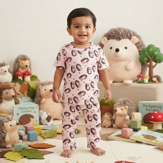 Cartoon Hog Print Pant Cordset (6month to 1year)