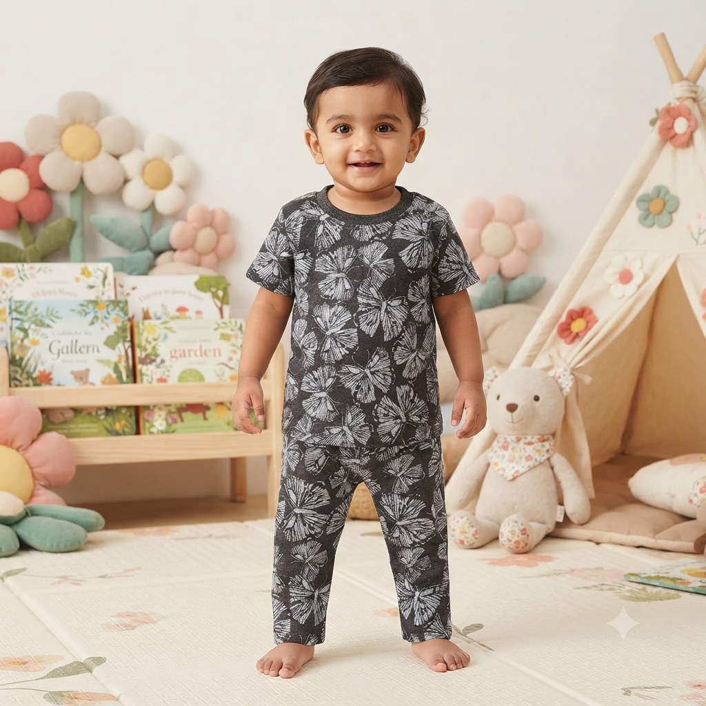 Butterfly Print Pant Cordset (6month to 1year)