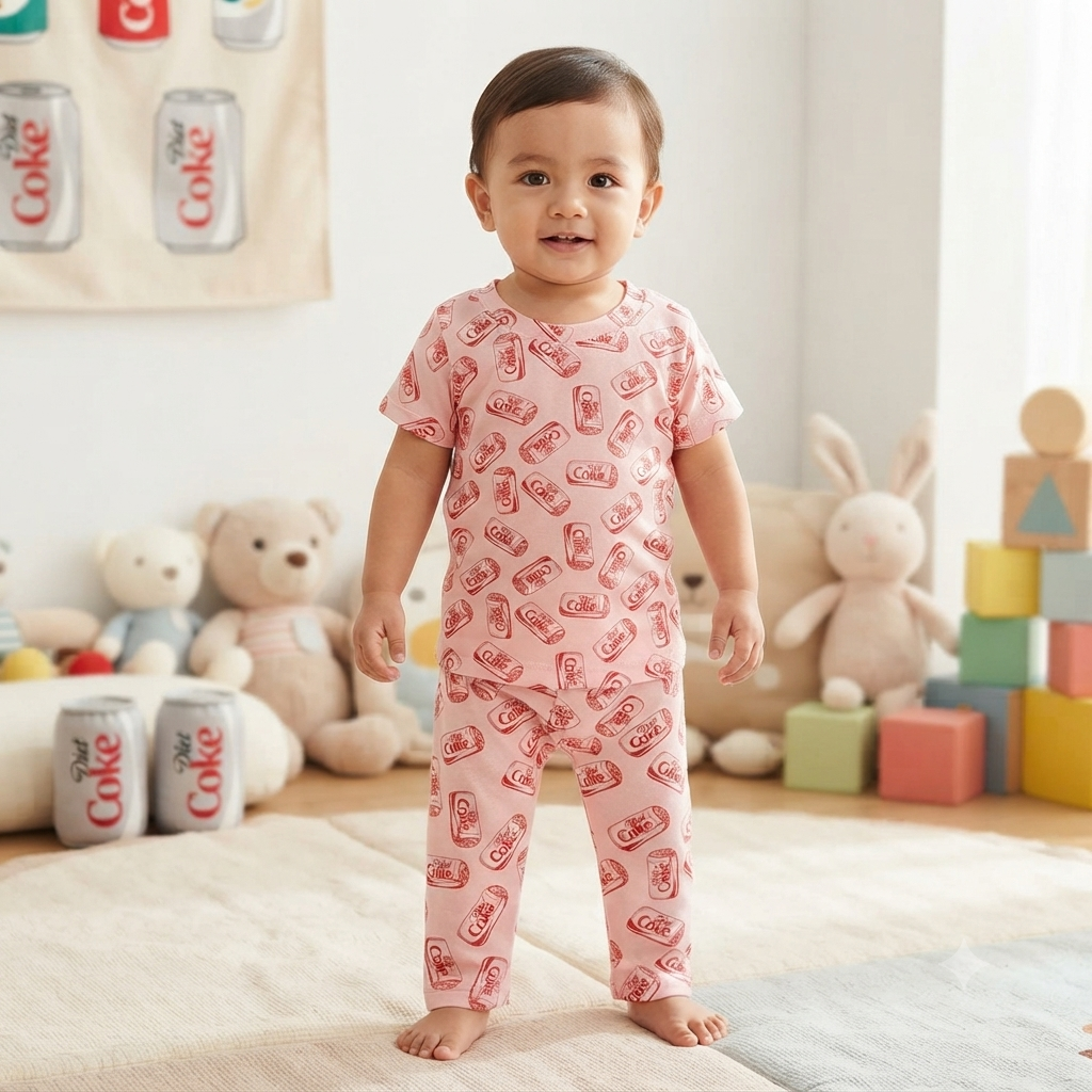 Coke Print Pant Cordset (1year to 2year)