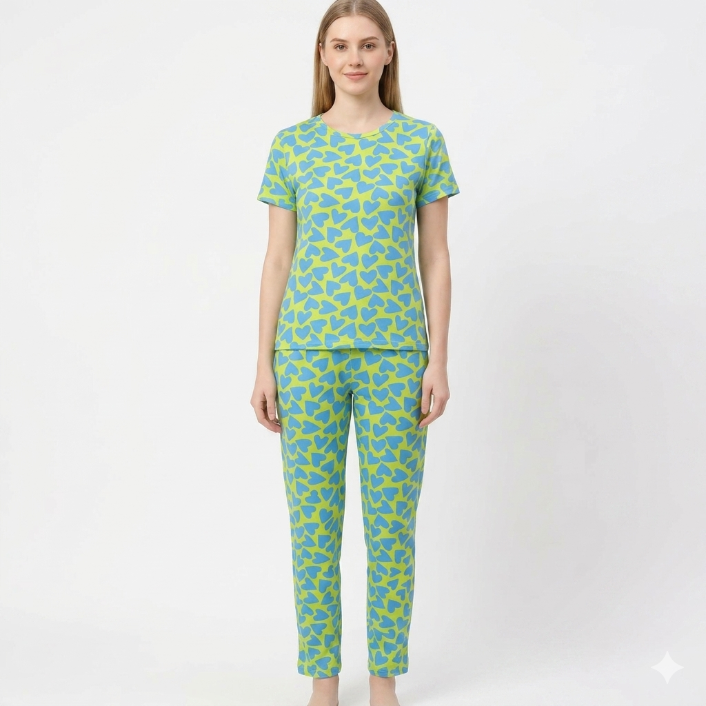 Green Heart Pyjamas