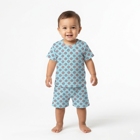 Cute Print shorts set (6month to 1year)
