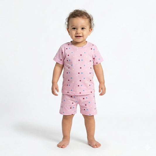 Star Print shorts set (6month to 1year)