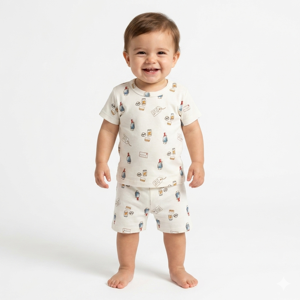 Toy Print shorts set (1year to 2year)