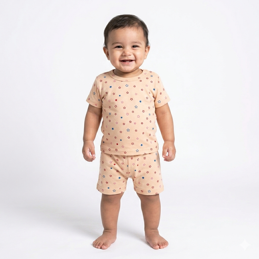 Star Print shorts set (1year to 2year)