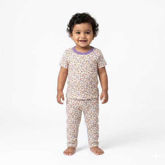 Multi Flower Print Pant Cordset (2year to 3year)