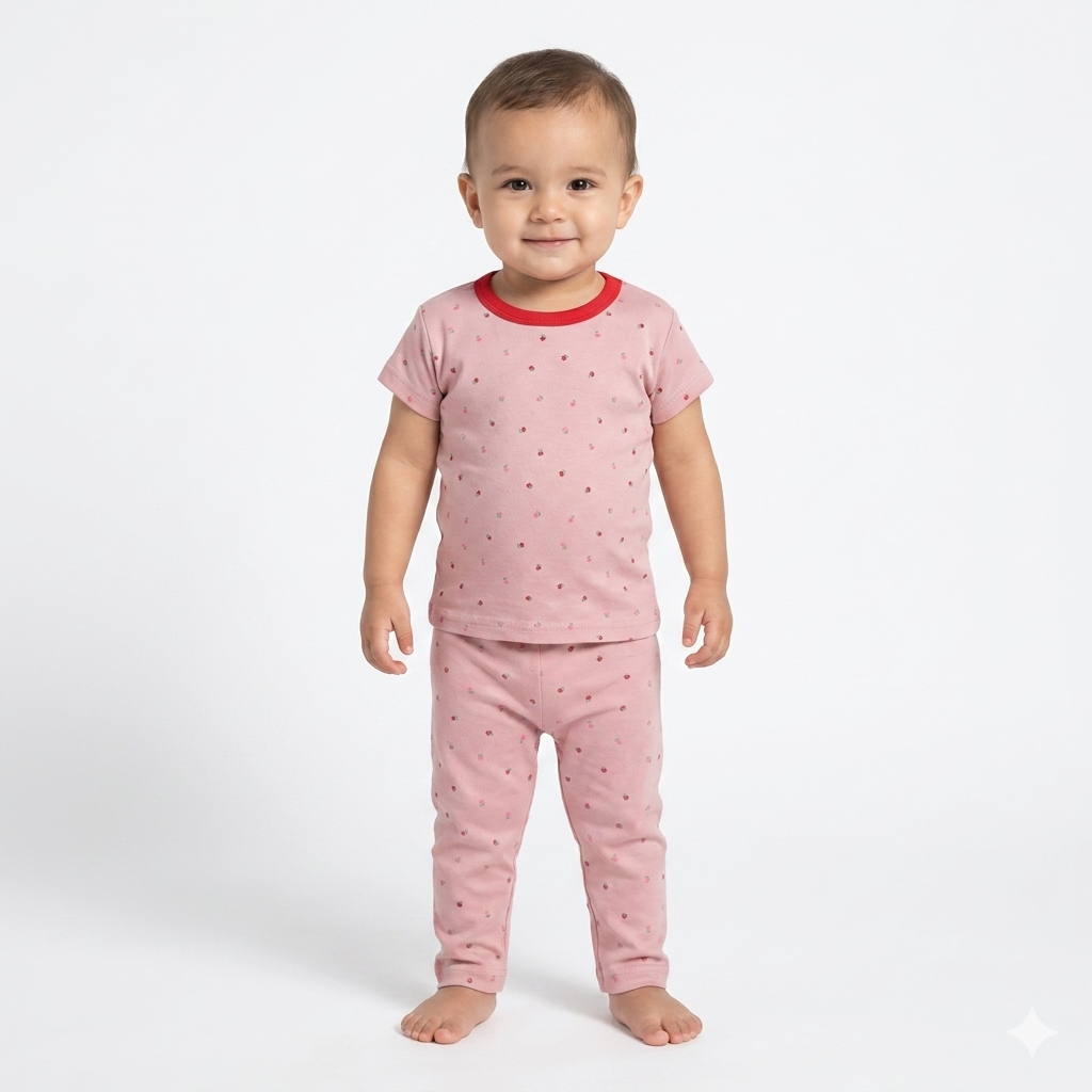 Mini Flower Print Pant Cordset (2year to 3year)