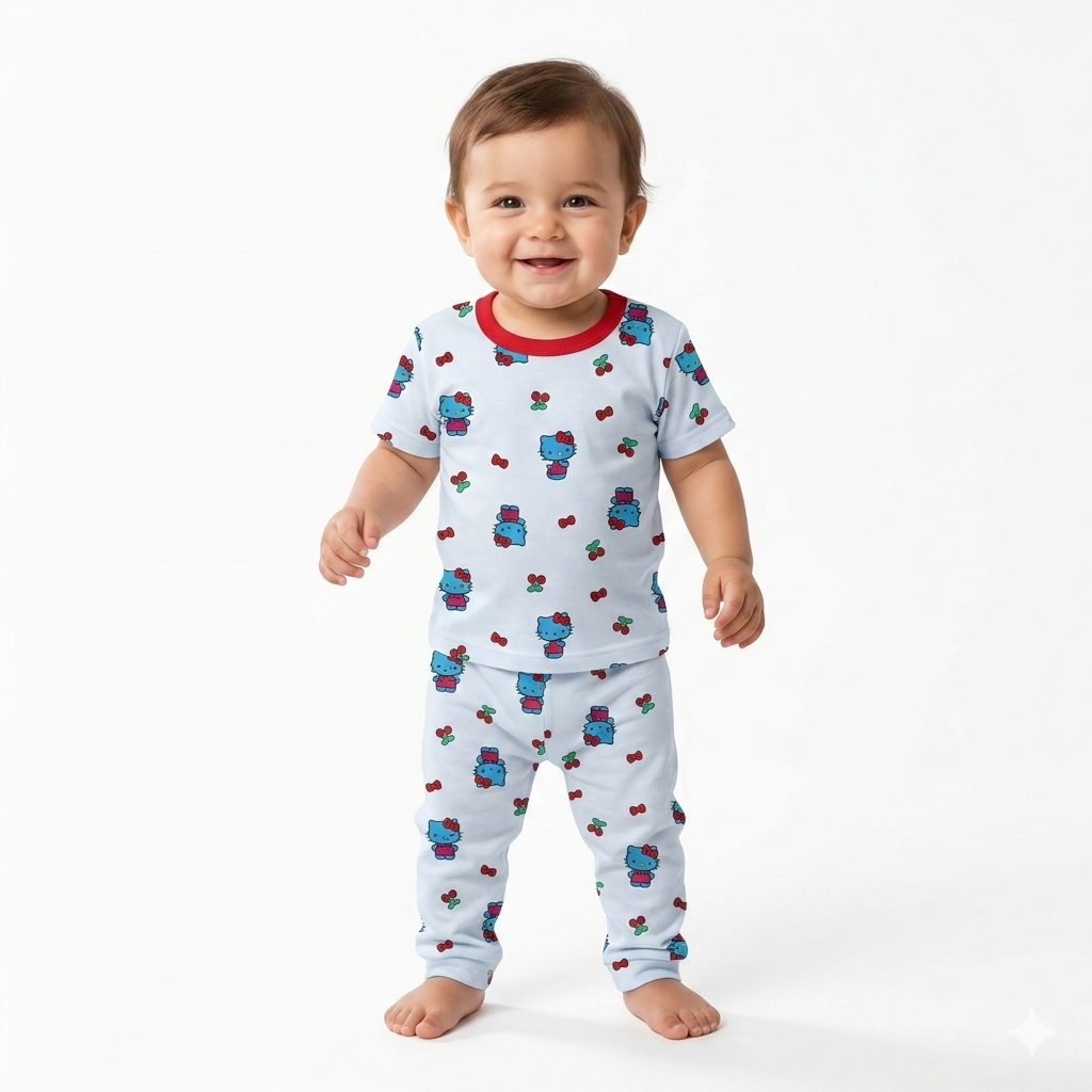 Hello kitty Print Pant Cordset (4year to 5year)